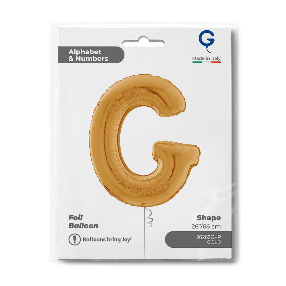 Letter G gold 26" Balloon