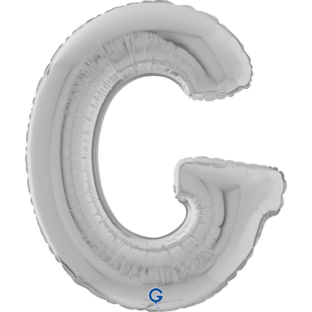 Letter G silver 26" (W)