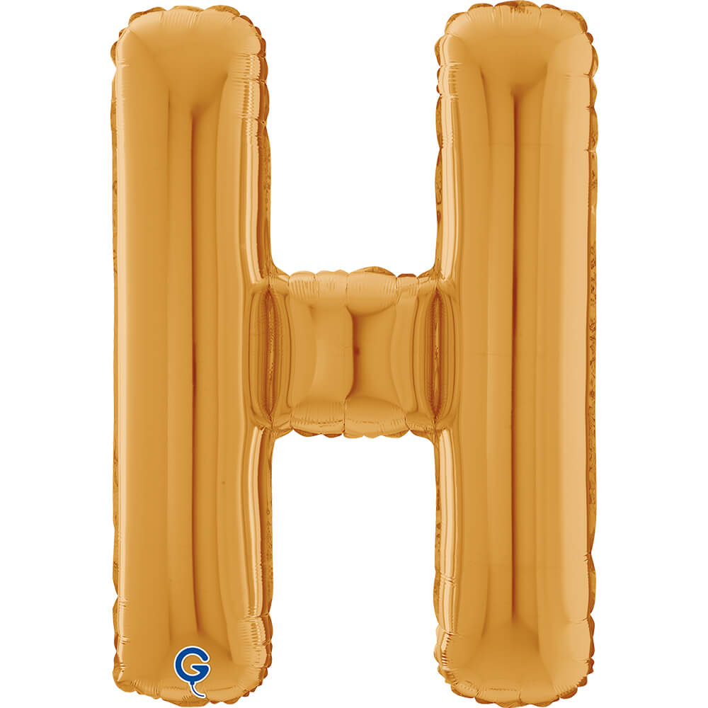 Letter H gold 26" (W)