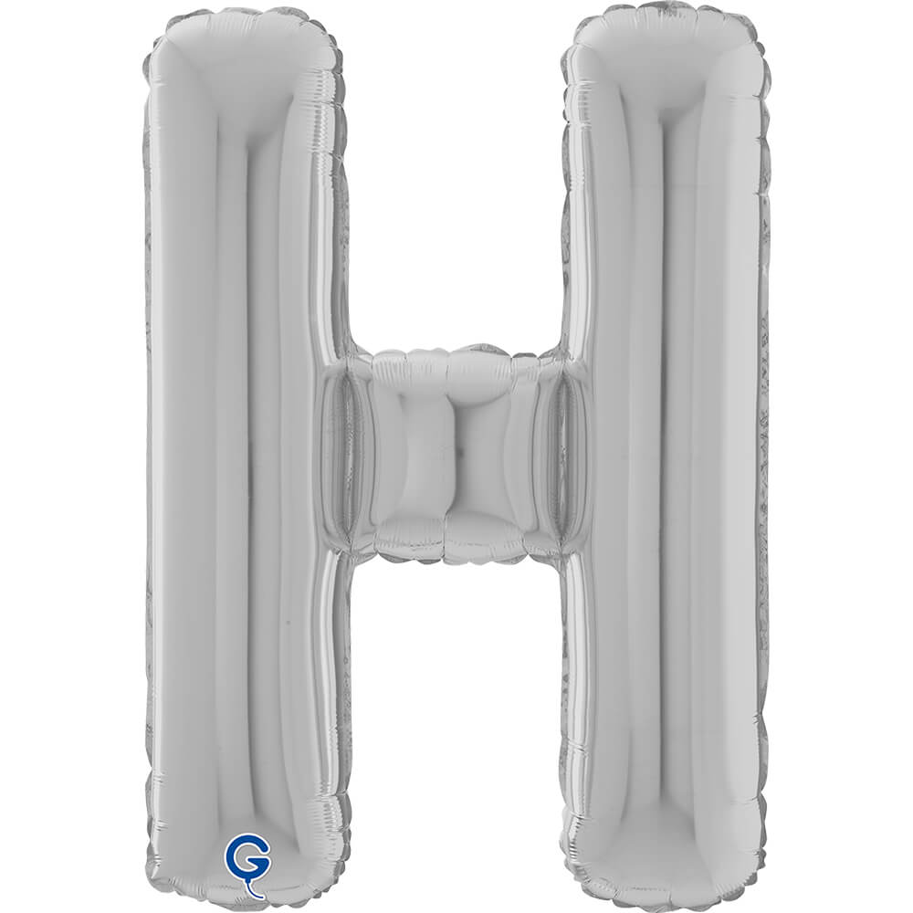 Letter H silver 26" (W)