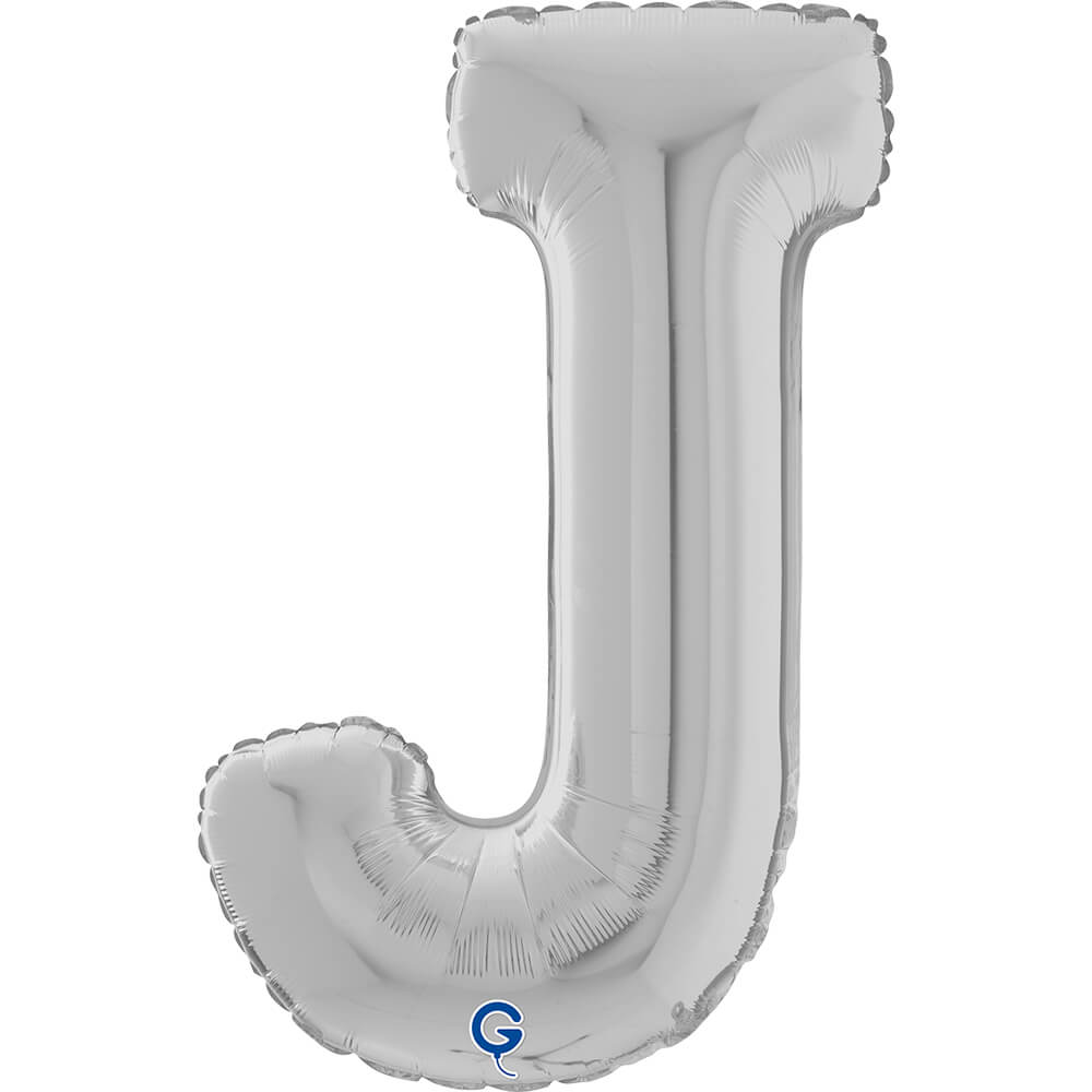 Letter J silver 26" (W)
