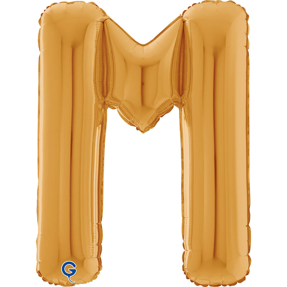 Letter M gold 26" (W)