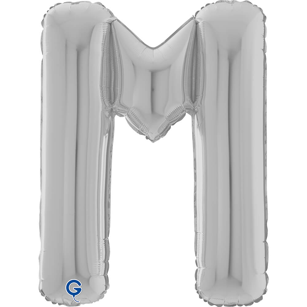 Letter M silver 26" (W)