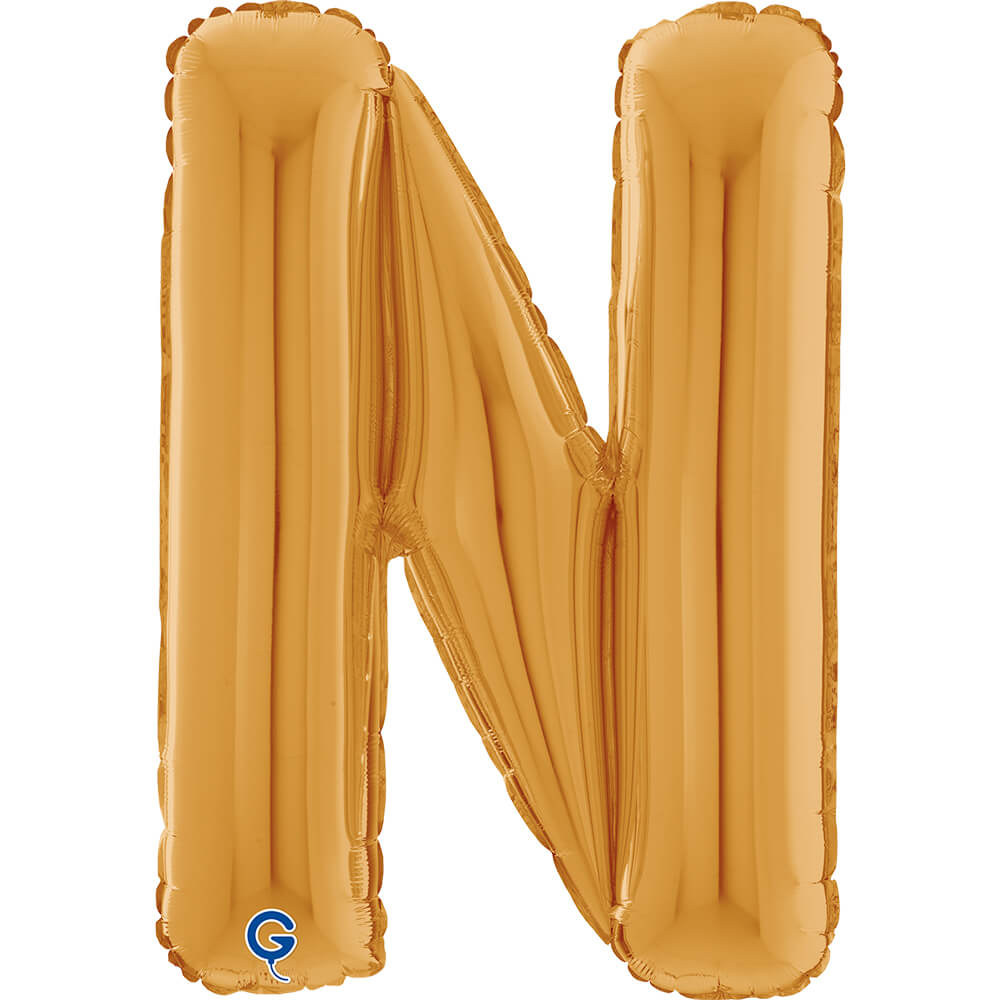 Letter N gold 26" (W)