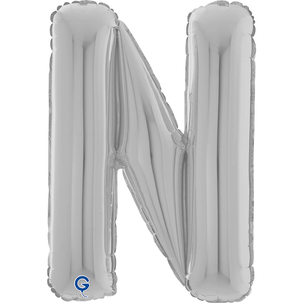 Letter N silver 26" (W)