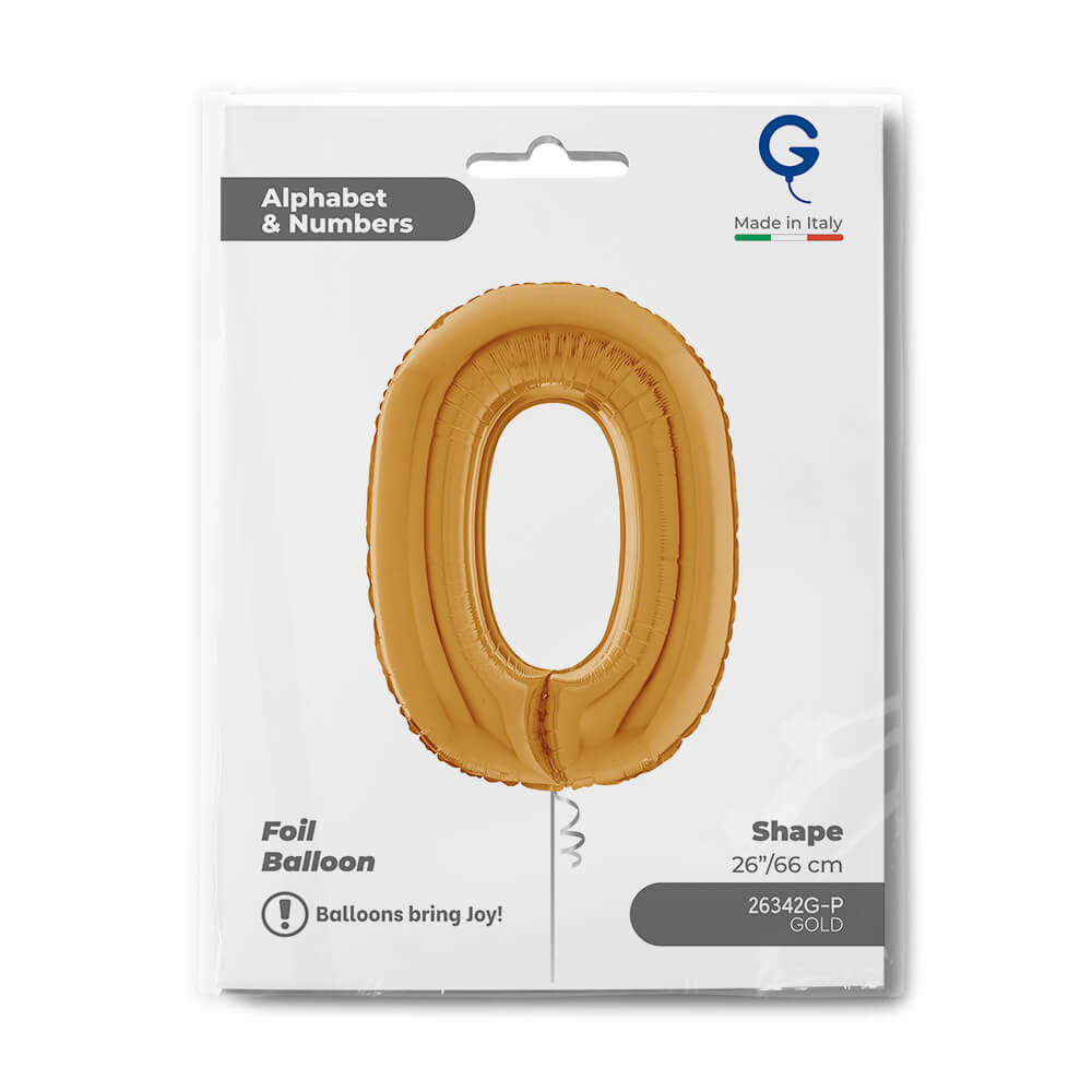 Letter O gold 26" Balloon