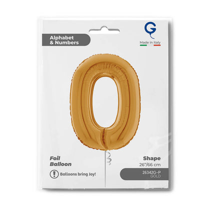 Letter O gold 26" Balloon