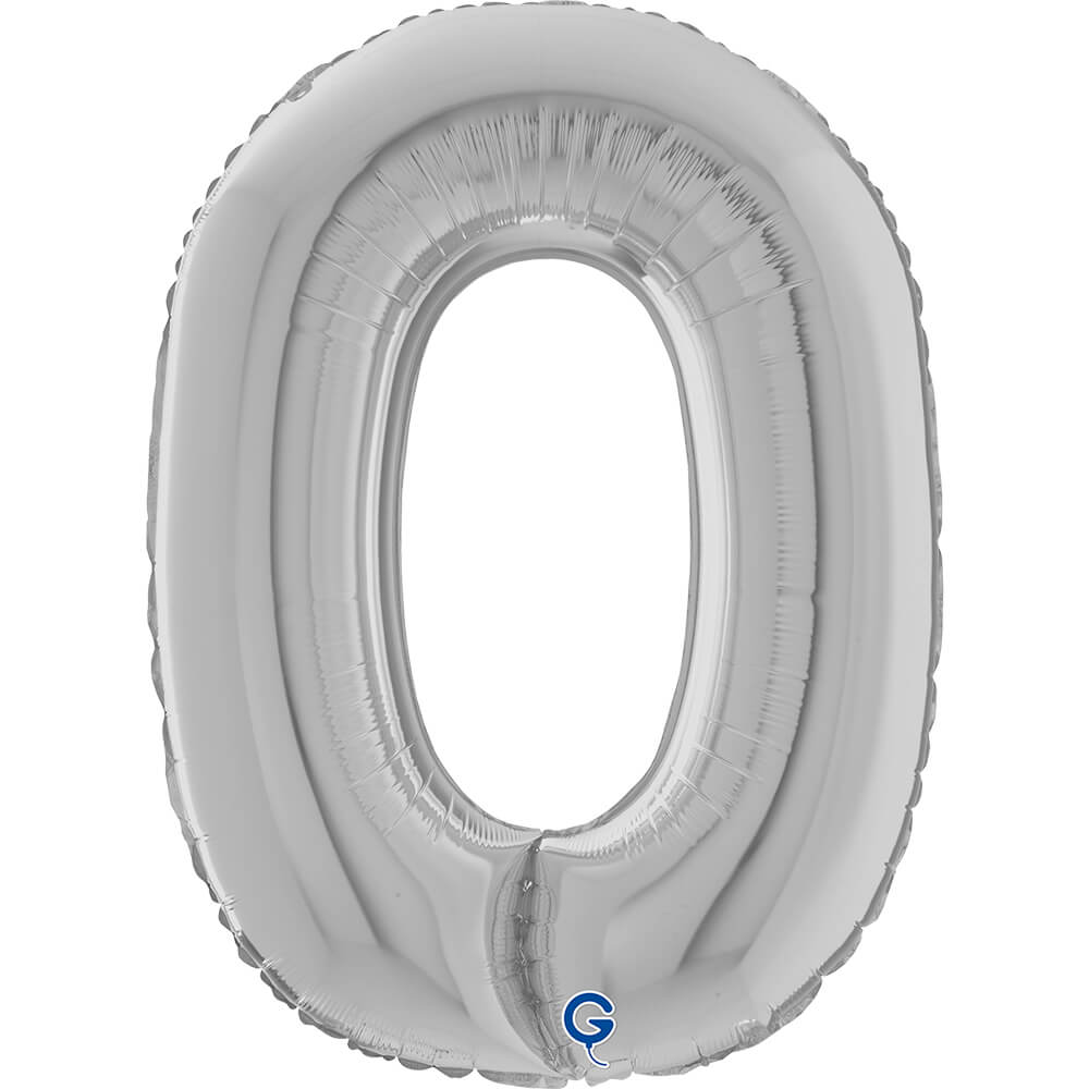 Letter O silver 26" (W)