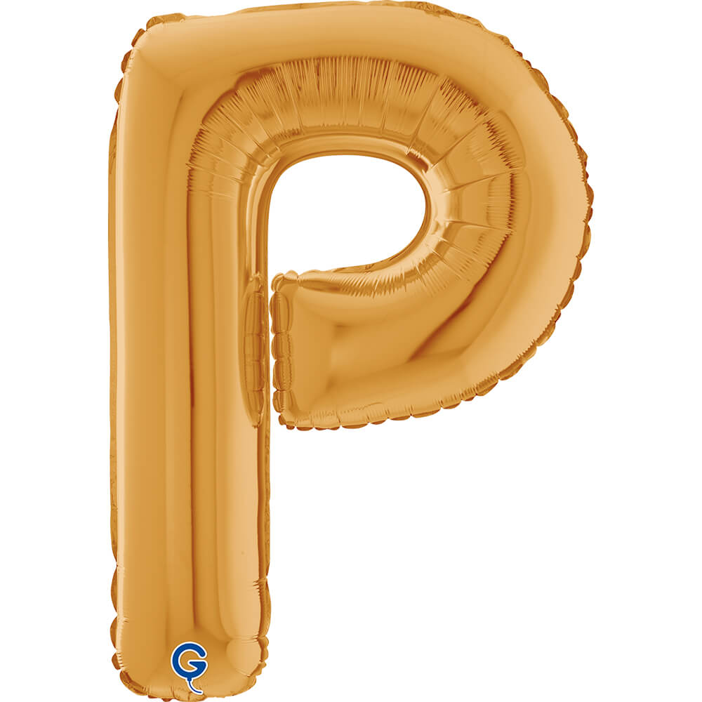 Letter P gold 26" (W)