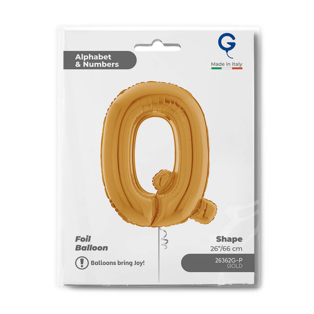 Letter Q gold 26" Balloon