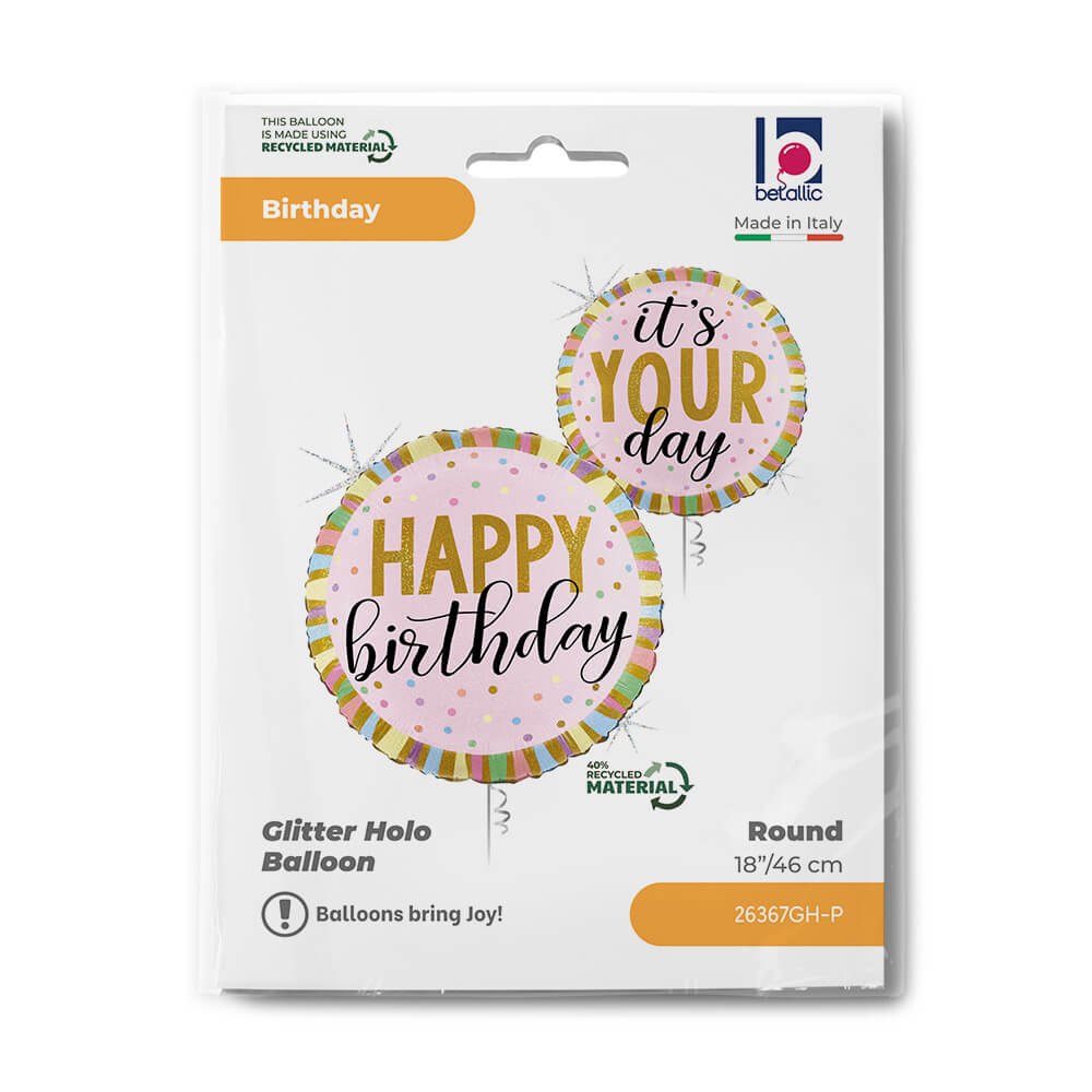 Pastel Birthday Stripes Single Pack