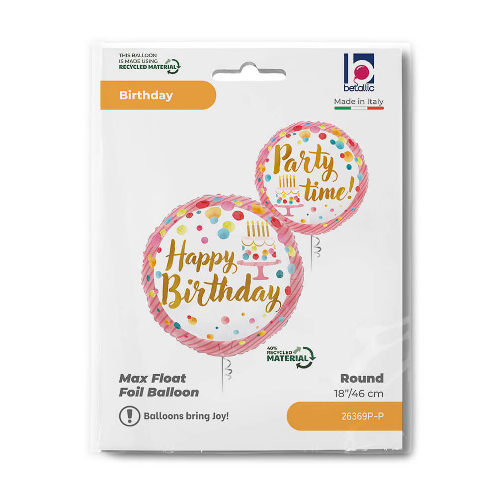 Satin Birthday Pink Party Single Pack