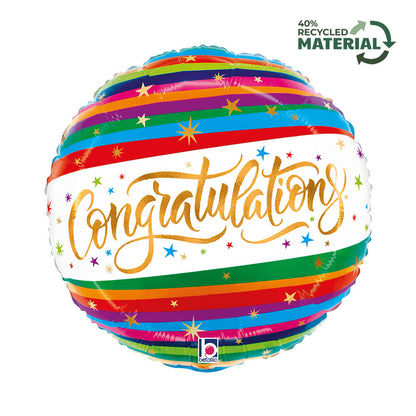 Congratulation Fun Stripe (W)