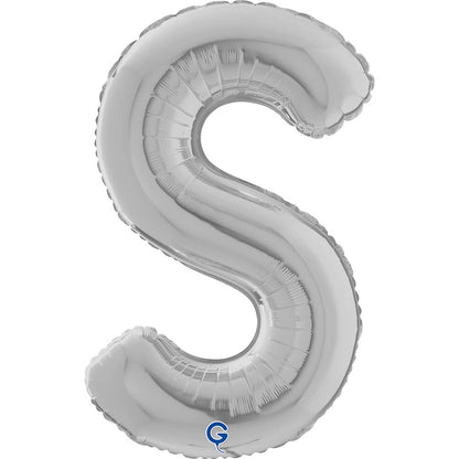 Letter S silver 26" (W)