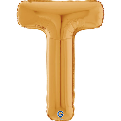 Letter T gold 26" (W)