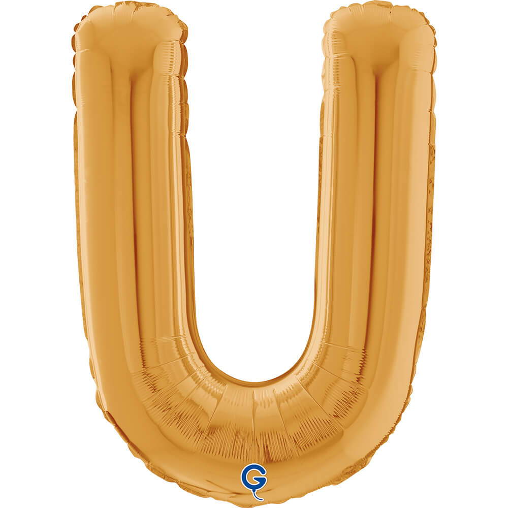 Letter U gold 26" (W)