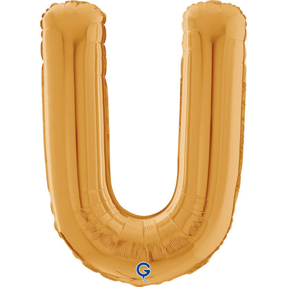 Letter U gold 26" (W)