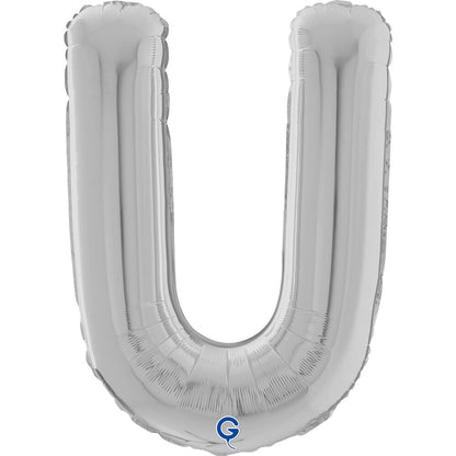 Letter U silver 26" (W)