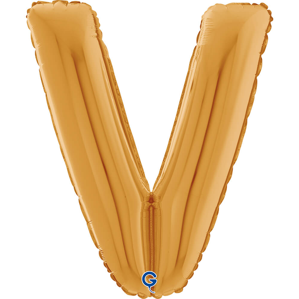 Letter V gold 26" (W)