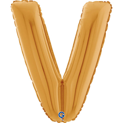 Letter V gold 26" (W)