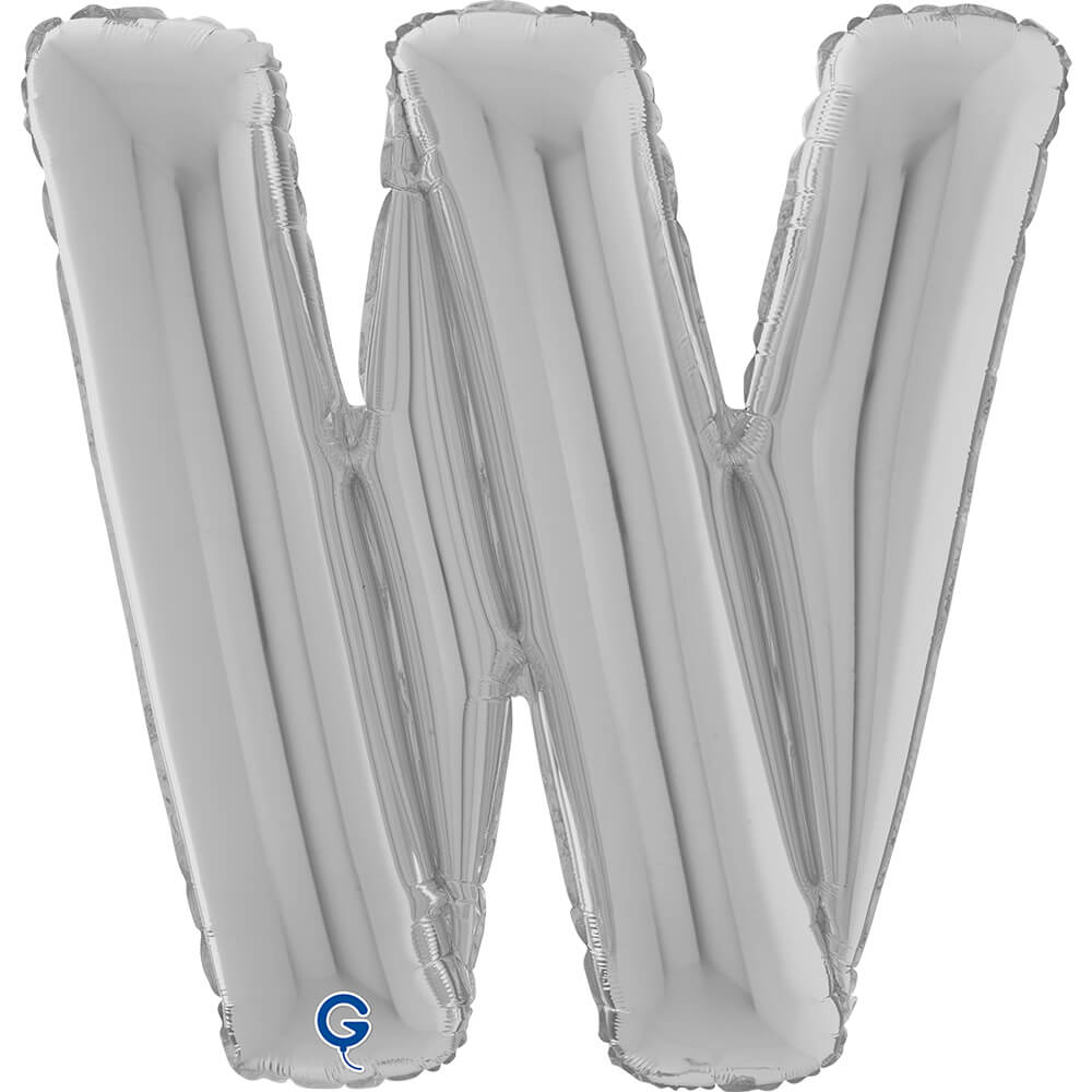 Letter W silver 26" (W)