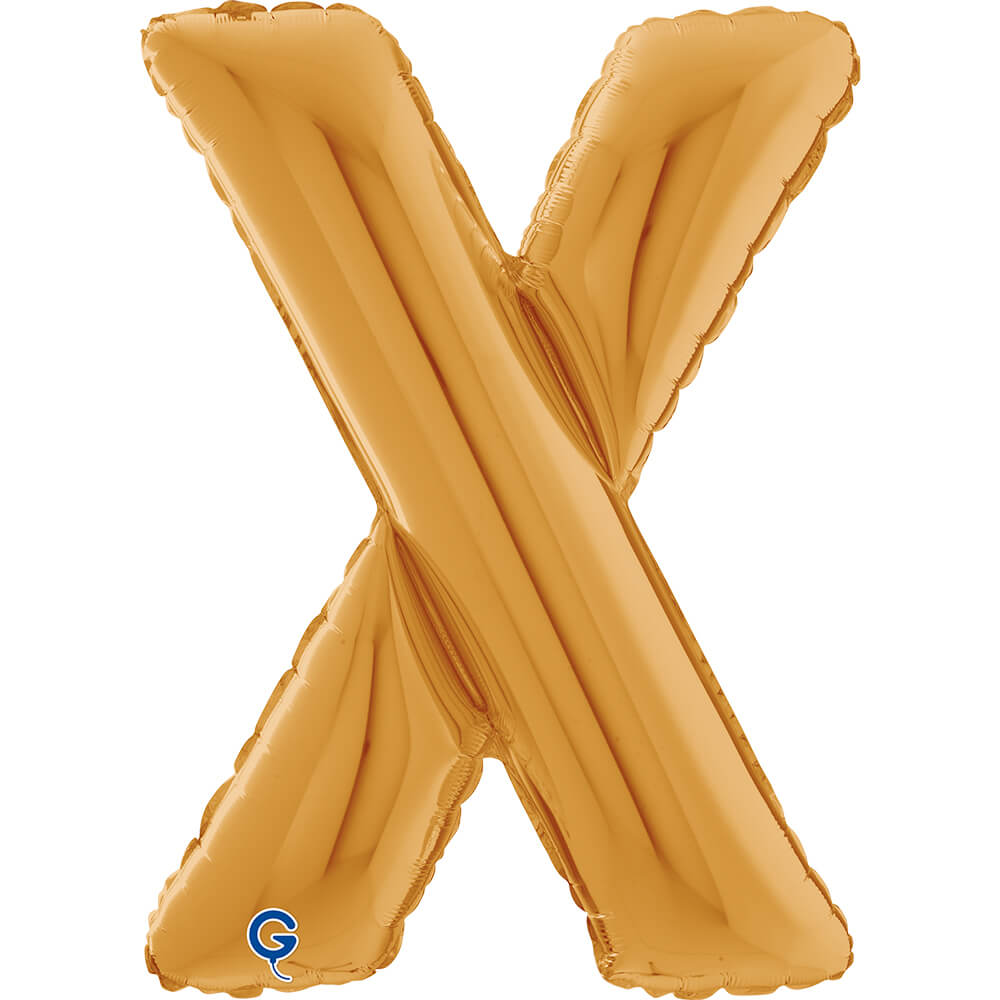Letter X gold 26" (W)