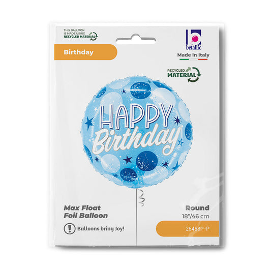 R18 B-Day Blue Sparkle Dots