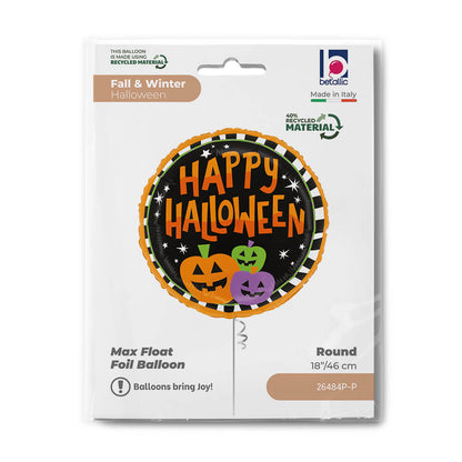 Halloween Stripe Pumpkins Balloon