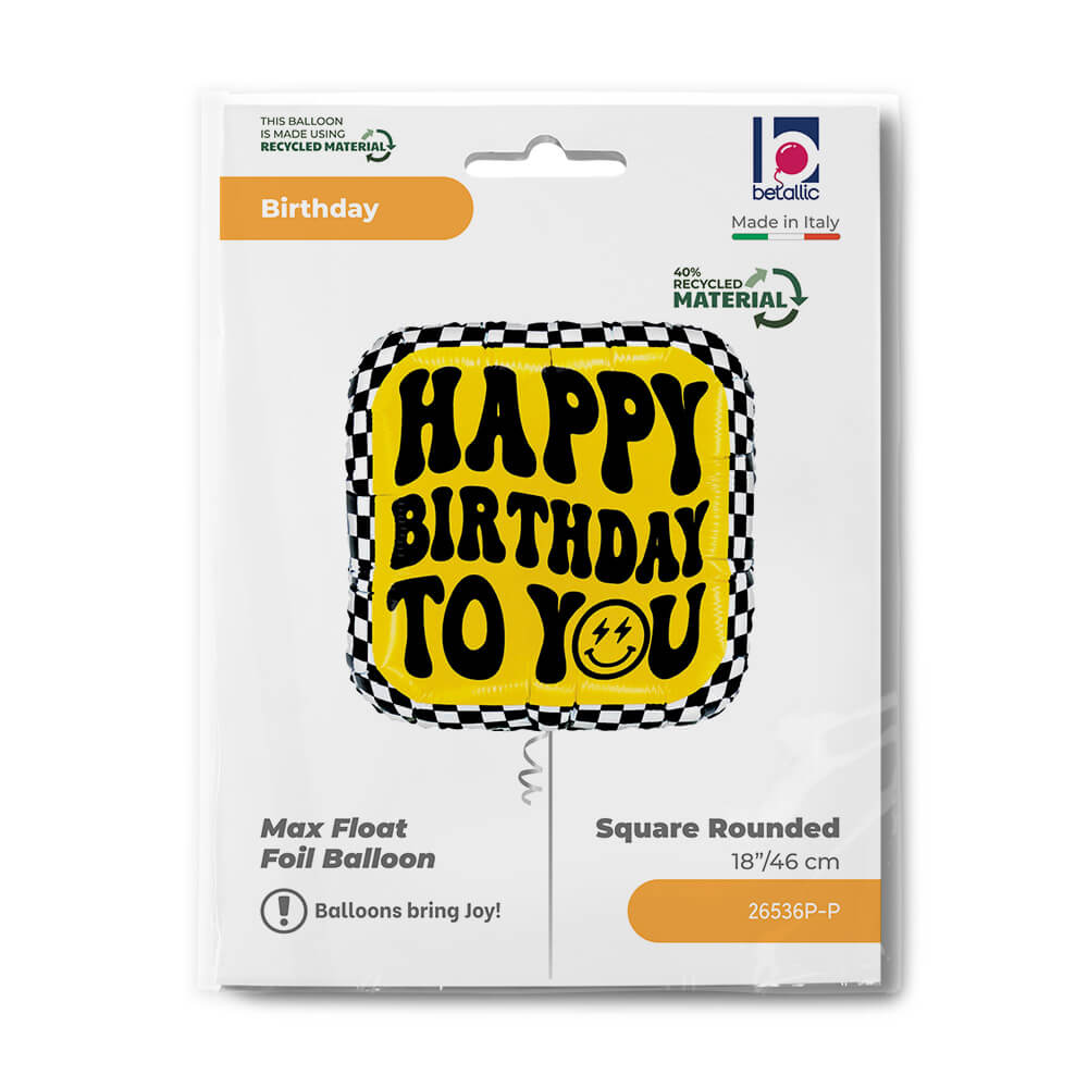 SR18 Smiley Checkerboard Birthday Single Pack