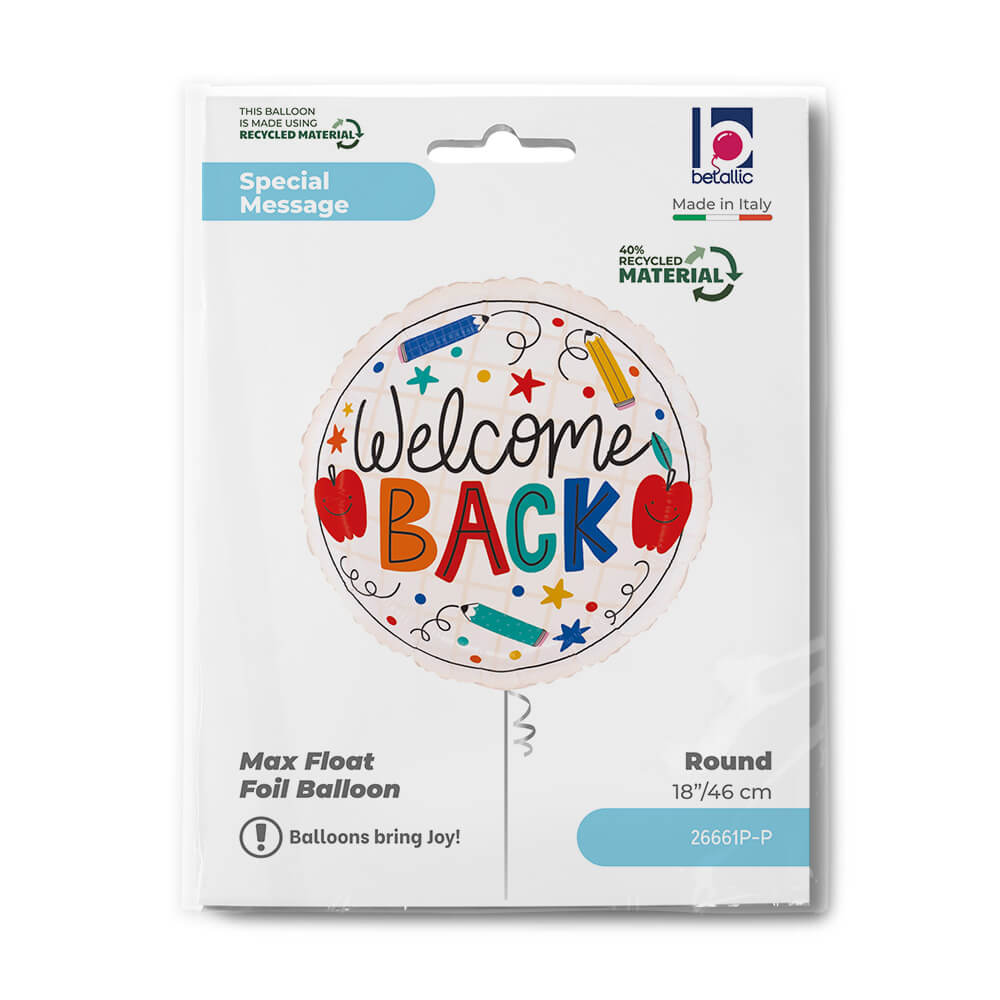 Welcome Back Doodles Balloon