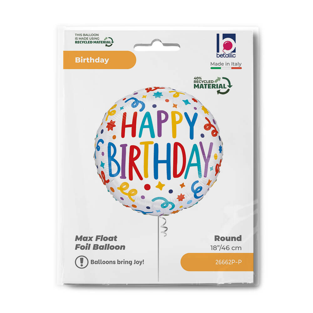 R18 Birthday Playful Streamers