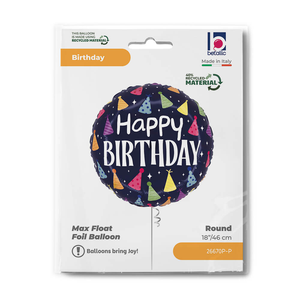 18" M Birthday Party Hats