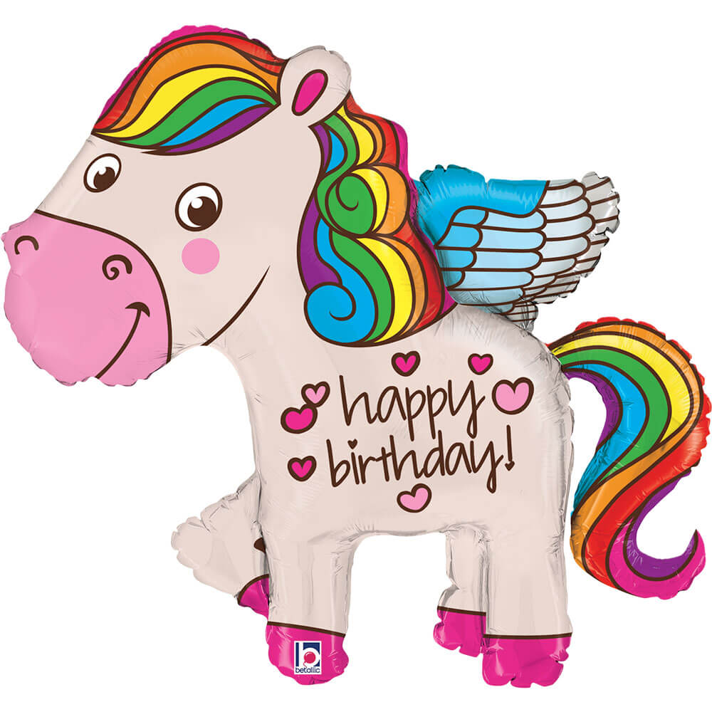Rainbow Birthday Pony