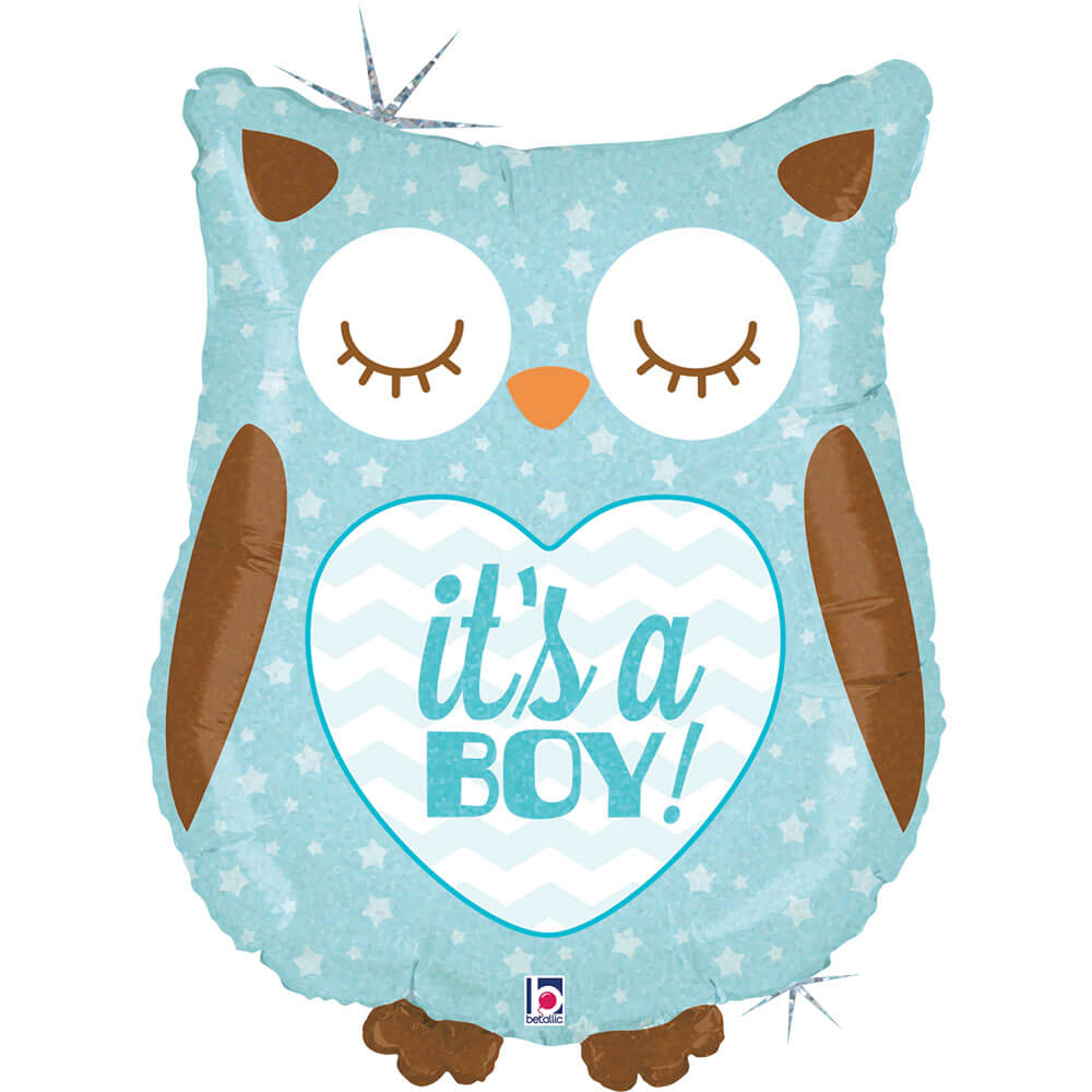 It's A Boy Baby Owl (W)
