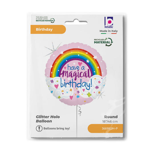 R18 Glitter Magical Rainbow Birthday