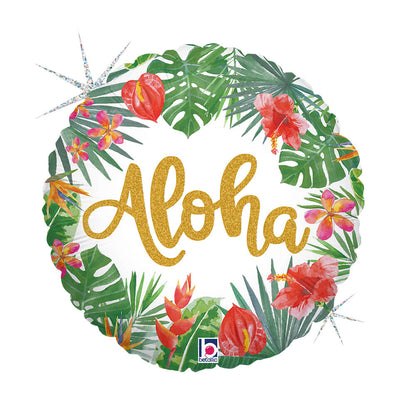 Tropical Aloha Glitter Holographic (W)