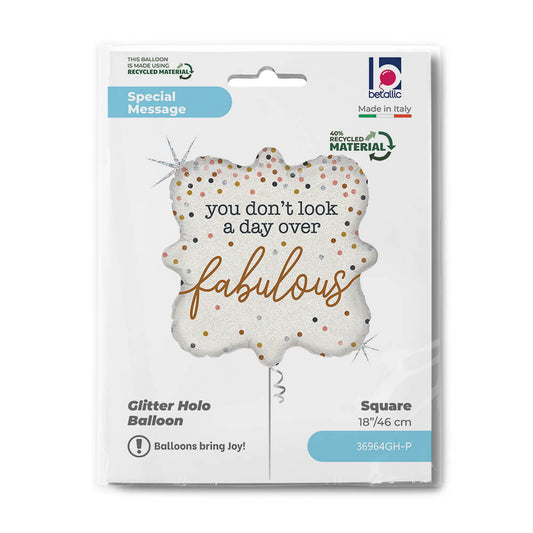Fabulous Confetti Glitter Holographic Balloon