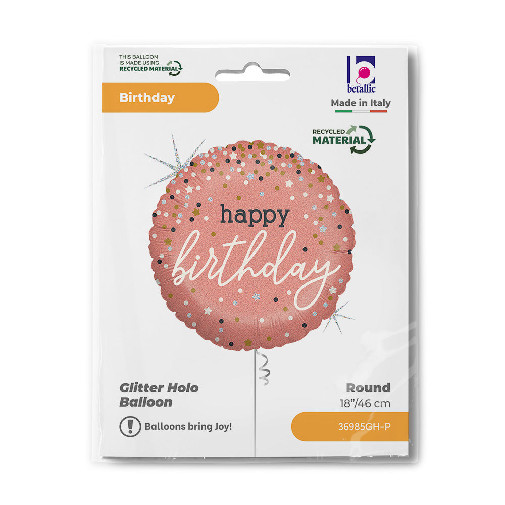R18 Rose Gold Confetti B-Day