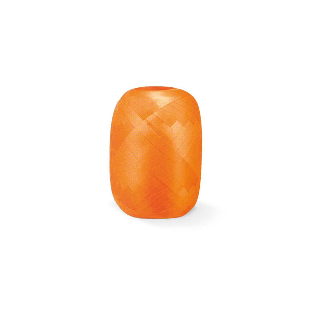 Orange Ribbon 20m x 5mm orange decorative ribbon roll for gifts, balloons and party decor