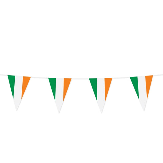 Bunting PE 10m Ireland size flags: 20x30cm