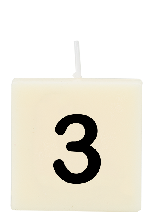 Letter candle - 3