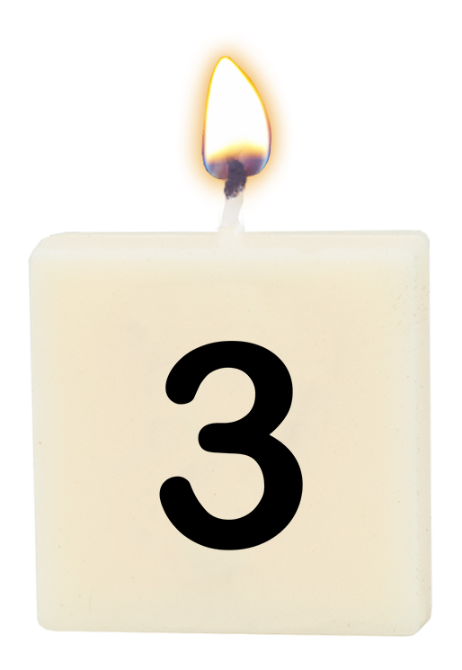 Letter candle - 3