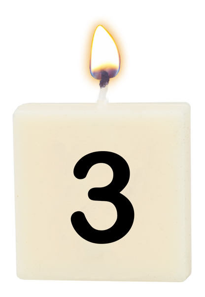 Letter candle - 3