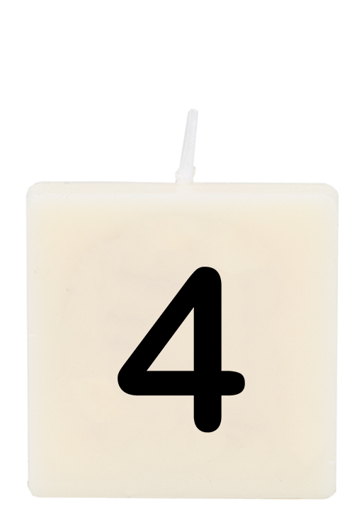Letter candle - 4