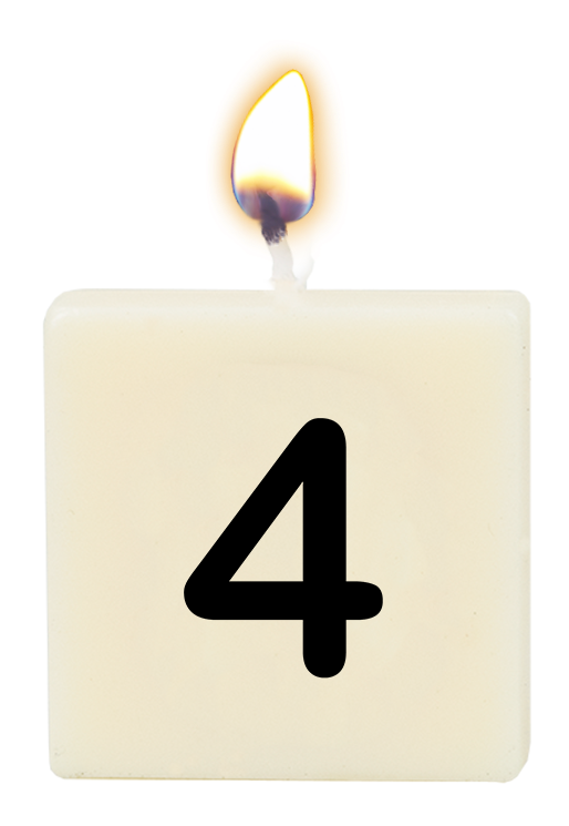 Letter candle - 4