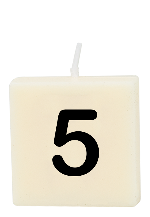 Letter candle - 5