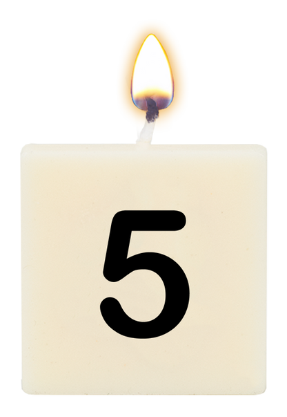 Letter candle - 5