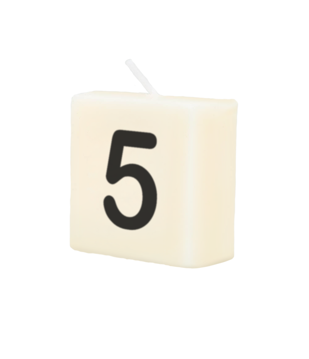 Letter candle - 5