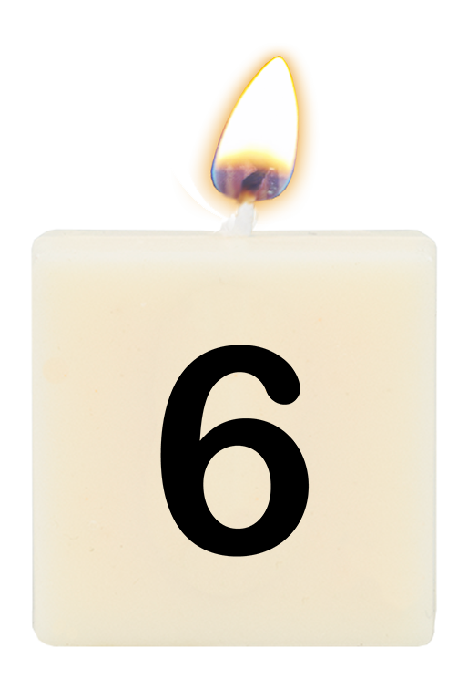 Letter candle - 6