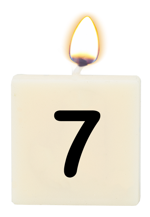 Letter candle - 7